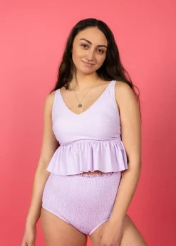 Kortni Jeane Bright Lilac | V-Neck Top BrightLilac Fashion