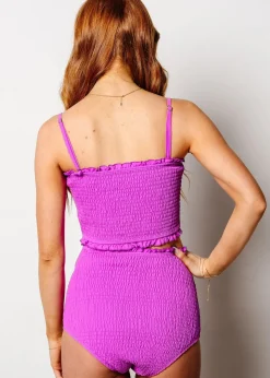 Kortni Jeane Brilliant Violet | Bandeau Top Brilliant_Violet Clearance