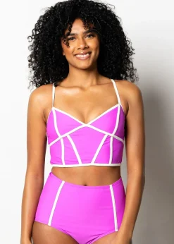 Kortni Jeane Brilliant Violet | Lined Up Top Brilliant_Violet Outlet