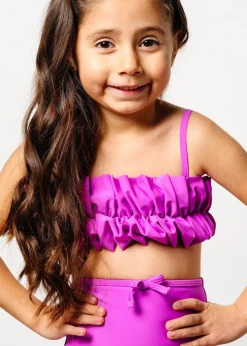 Kortni Jeane Brilliant Violet | Mini Oversized Ruffle Top Brilliant_Violet Outlet