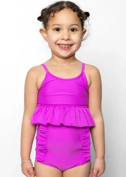 Kortni Jeane Brilliant Violet | Mini Peplum Top Brilliant_Violet Discount