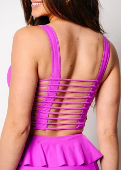 Kortni Jeane Brilliant Violet | Original Latter-Back Top Brilliant_Violet Discount