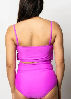 Kortni Jeane Brilliant Violet | Oversized Ruffle Top Brilliant_Violet Sale