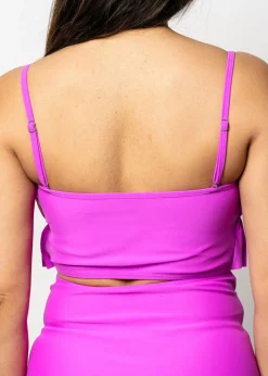 Kortni Jeane Brilliant Violet | Oversized Ruffle Top Brilliant_Violet Sale