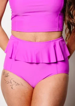 Kortni Jeane Brilliant Violet | Peplum Bottoms Brilliant_Violet Best
