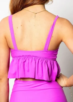 Kortni Jeane Brilliant Violet | V-Neck Top Brilliant_Violet Discount