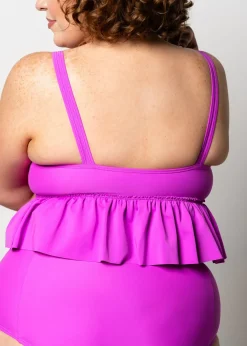 Kortni Jeane Brilliant Violet | V-Neck Top Brilliant_Violet Discount