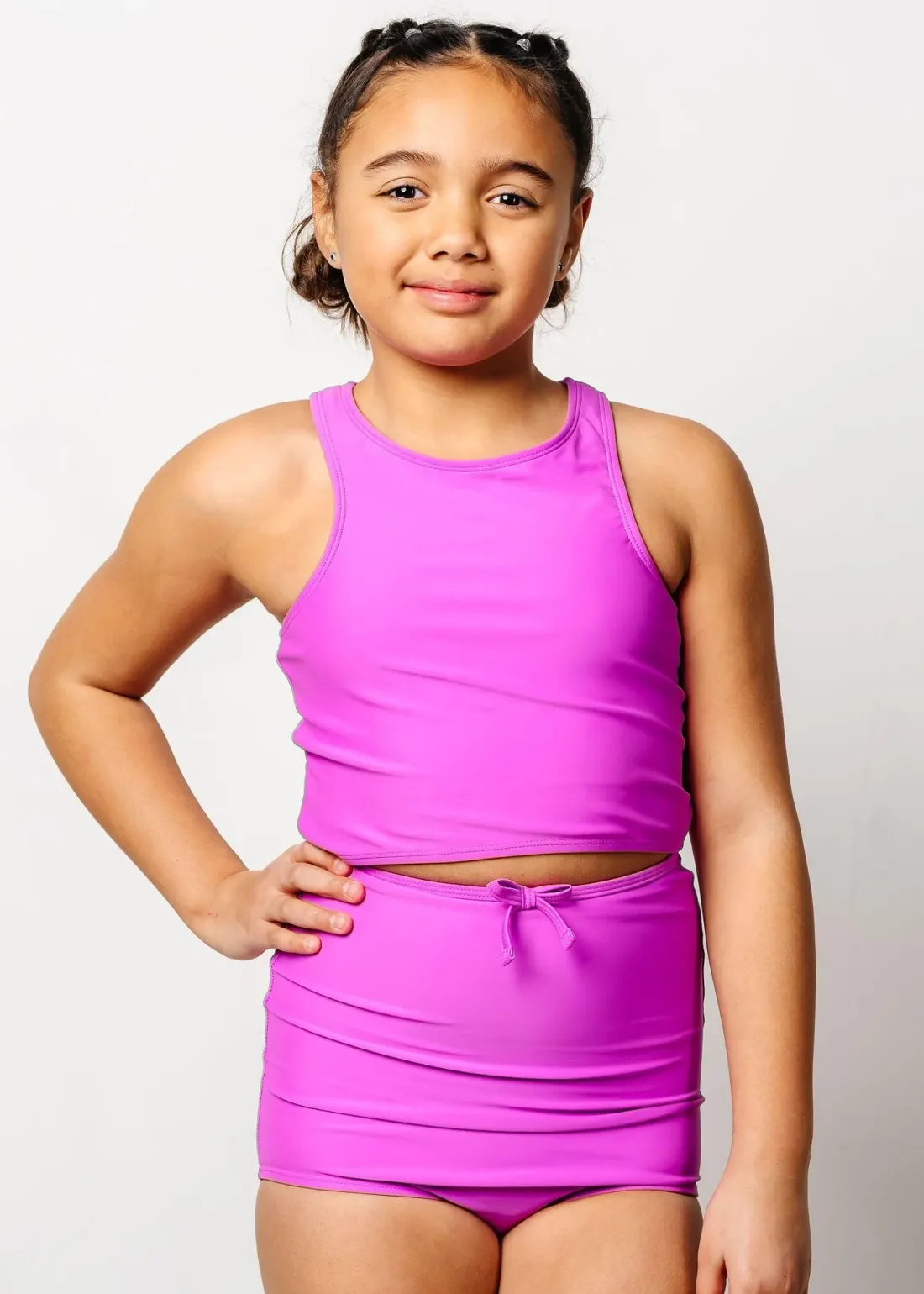 Kortni Jeane Brilliant Violet | Youth Bow Bottoms Brilliant_Violet Hot