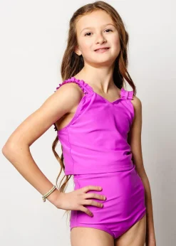 Kortni Jeane Brilliant Violet | Youth High-Waisted Bottoms Brilliant_Violet Fashion