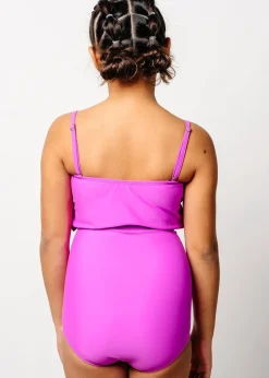 Kortni Jeane Brilliant Violet | Youth Oversized Ruffle Top Brilliant_Violet Sale