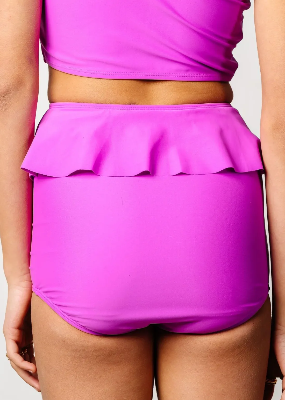 Kortni Jeane Brilliant Violet | Youth Peplum Bottoms Brilliant_Violet Sale