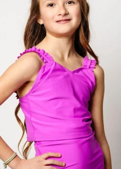 Kortni Jeane Brilliant Violet | Youth Ripple Top Brilliant_Violet Outlet