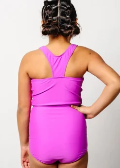 Kortni Jeane Brilliant Violet | Youth Racer Back Top Brilliant_Violet Discount