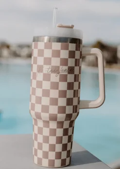 Kortni Jeane Checkered Tumbler Sale