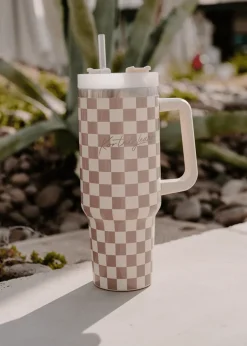 Kortni Jeane Checkered Tumbler Sale