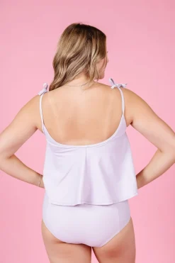 Kortni Jeane Cotton Purple | High-Waisted Bottoms CottonPurple Clearance