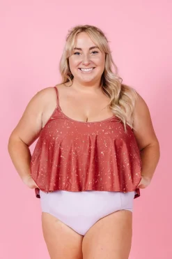 Kortni Jeane Cotton Purple | High-Waisted Bottoms CottonPurple Clearance