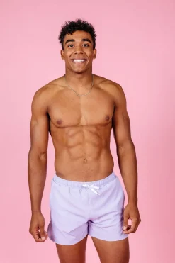 Kortni Jeane Cotton Purple | Mens Retro Shorties CottonPurple Fashion