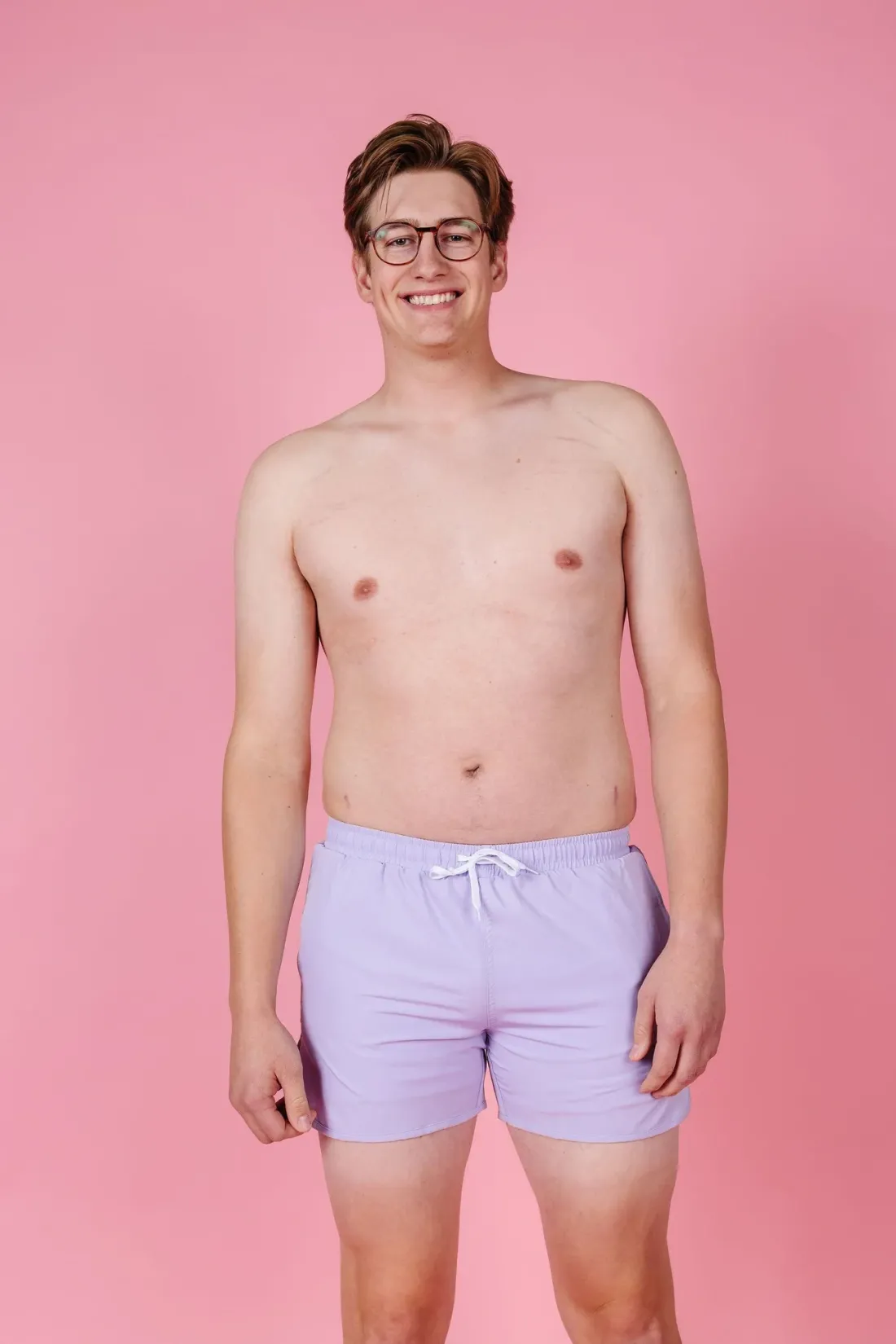 Kortni Jeane Cotton Purple | Mens Retro Shorties CottonPurple Fashion