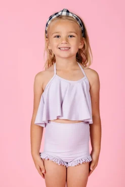Kortni Jeane Cotton Purple | Mini All Ruffled Up Bottoms CottonPurple Sale