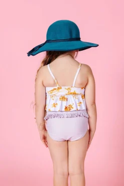 Kortni Jeane Cotton Purple | Mini Mid-Ruffle Bottoms CottonPurple Sale