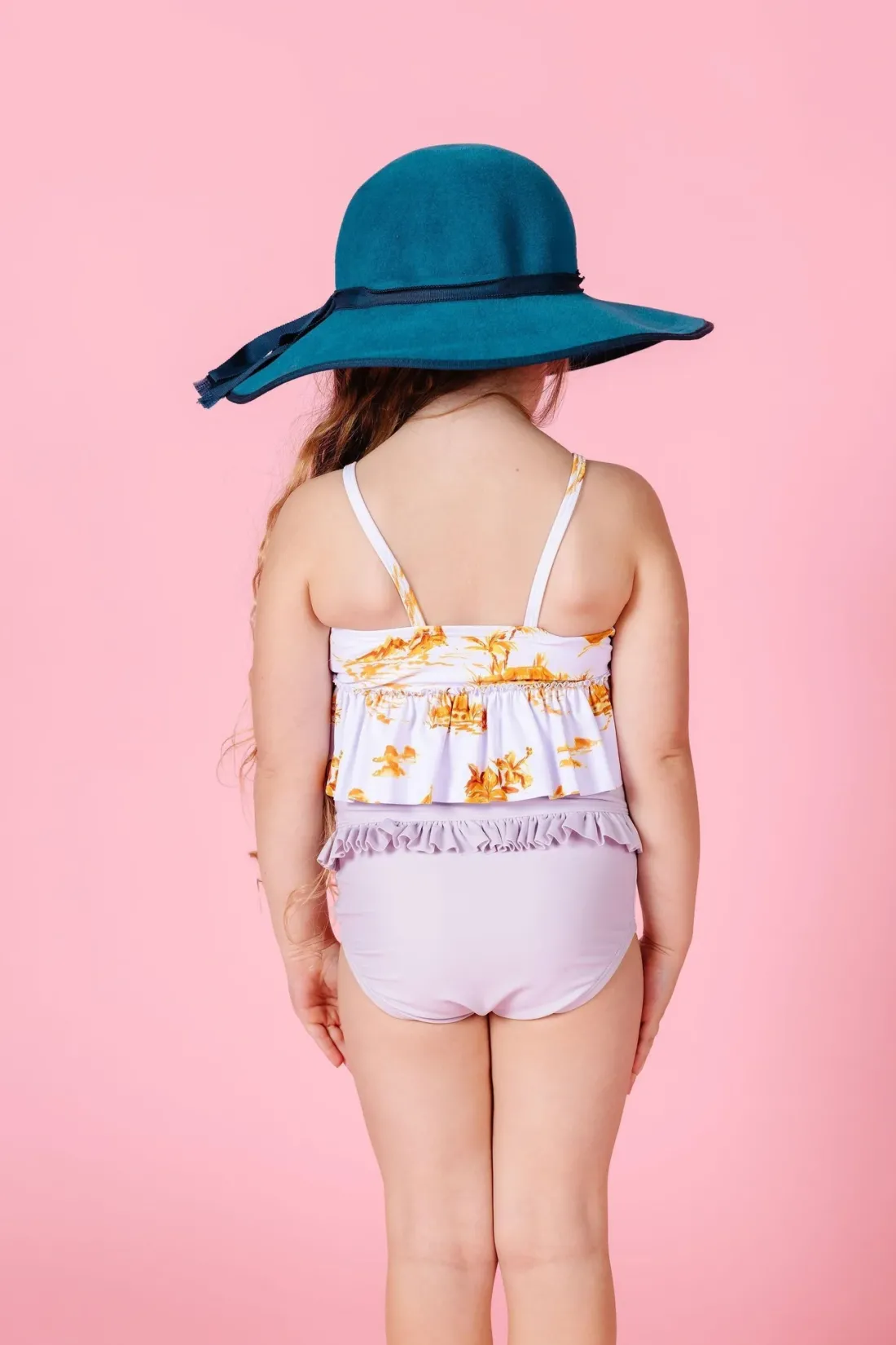 Kortni Jeane Cotton Purple | Mini Mid-Ruffle Bottoms CottonPurple Sale