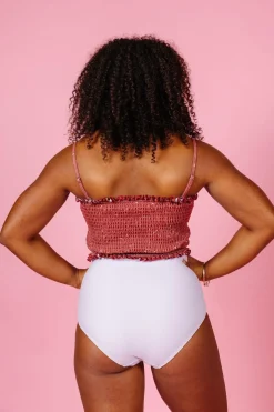 Kortni Jeane Cotton Purple | Ruched Bottoms 2.0 CottonPurple Fashion