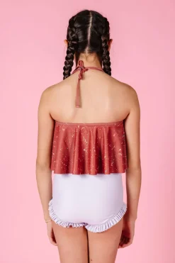 Kortni Jeane Cotton Purple | Youth All Ruffled Up Bottoms CottonPurple Clearance