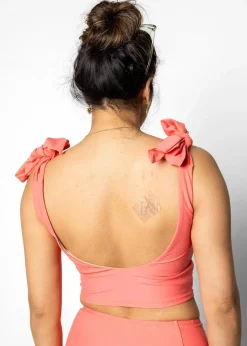 Kortni Jeane Deep Coral | Knot Top DeepCoral Clearance
