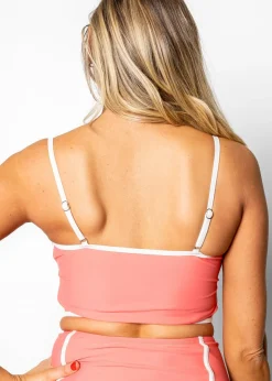 Kortni Jeane Deep Coral | Lined Up Top DeepCoral Online