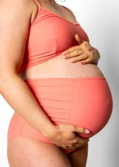 Kortni Jeane Deep Coral | Maternity Bottoms DeepCoral Outlet