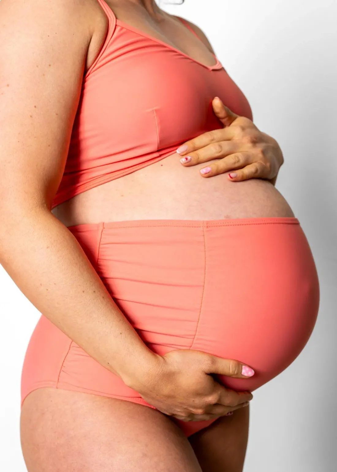Kortni Jeane Deep Coral | Maternity Bottoms DeepCoral Outlet