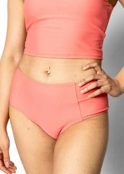 Kortni Jeane Deep Coral | Mid-Rise Bottoms DeepCoral Hot