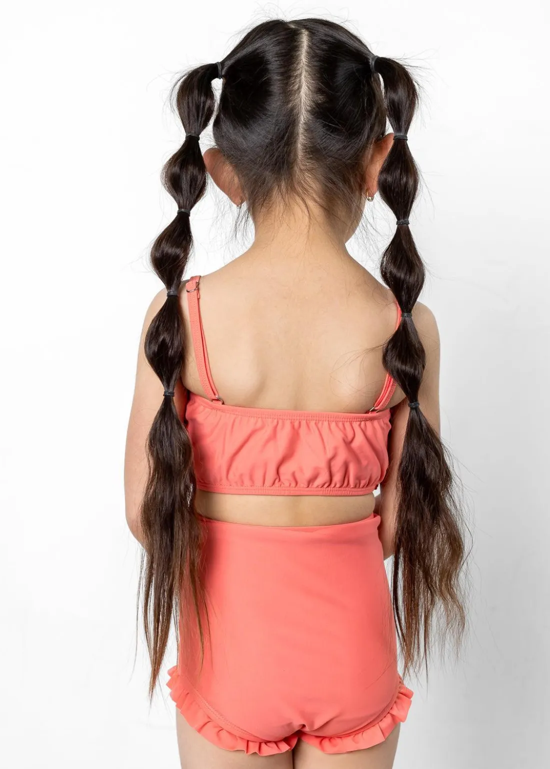 Kortni Jeane Deep Coral | Mini Oversized Ruffle Top DeepCoral Fashion