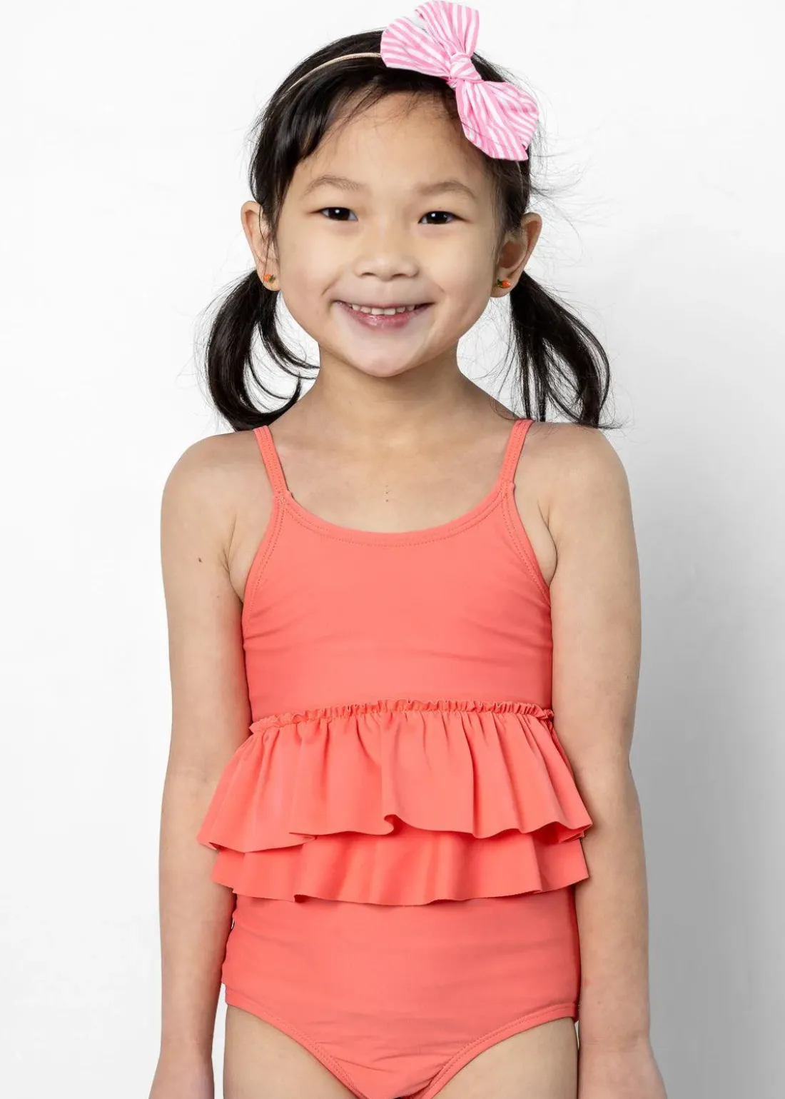 Kortni Jeane Deep Coral | Mini Peplum Bottoms DeepCoral Fashion