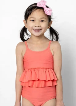 Kortni Jeane Deep Coral | Mini Peplum Top DeepCoral Online