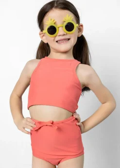 Kortni Jeane Deep Coral | Mini Racer Back Top DeepCoral Fashion