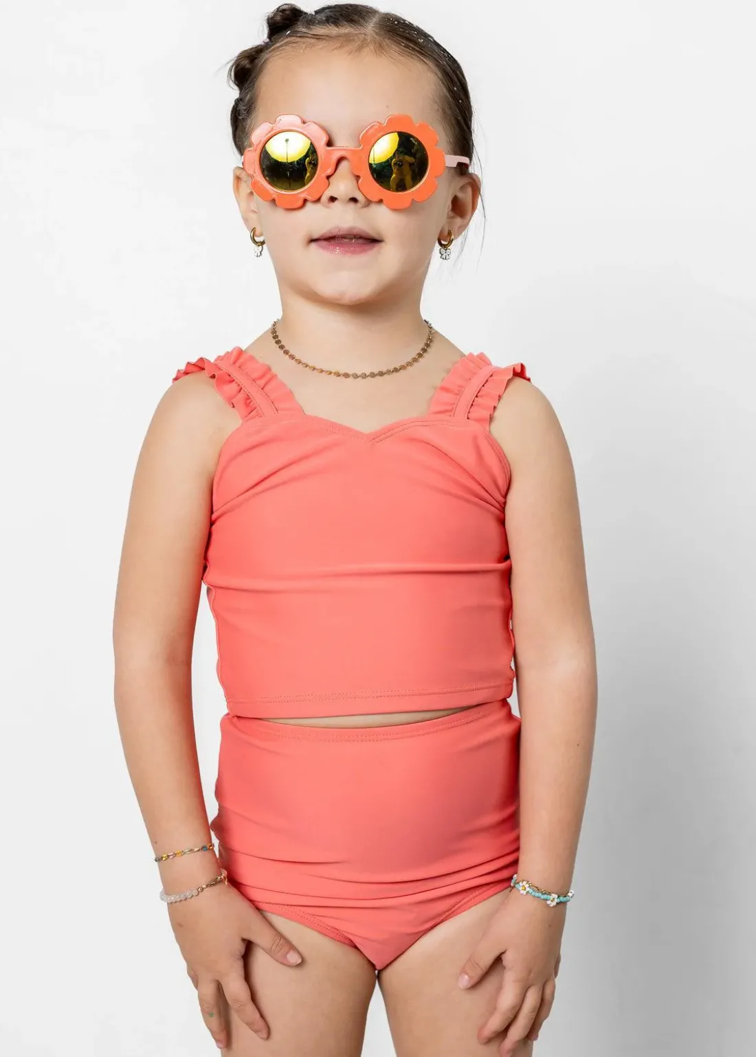 Kortni Jeane Deep Coral | Mini Ripple Top DeepCoral New
