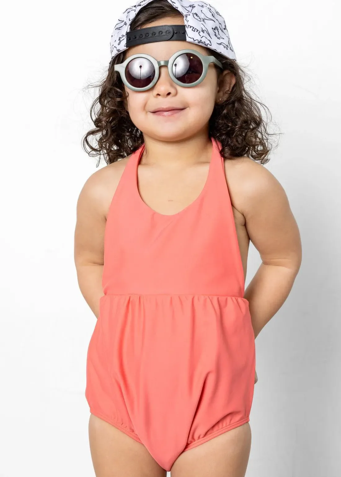 Kortni Jeane Deep Coral | Mini Romper One-Piece DeepCoral Sale
