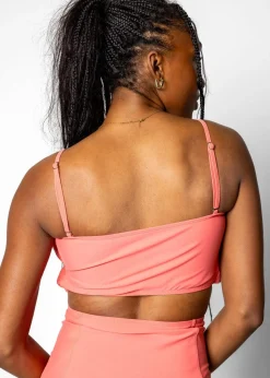 Kortni Jeane Deep Coral | Oversized Ruffle Top DeepCoral Fashion
