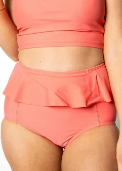 Kortni Jeane Deep Coral | Peplum Bottoms DeepCoral New
