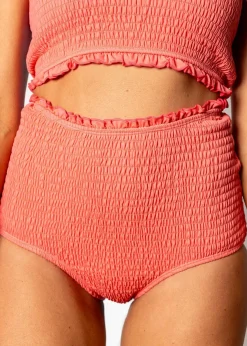 Kortni Jeane Deep Coral | Smocked Bottoms DeepCoral New