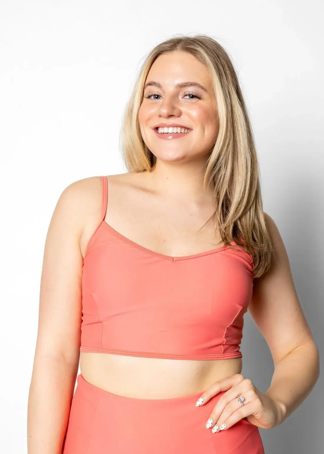 Kortni Jeane Deep Coral | VD Crop Top DeepCoral Best