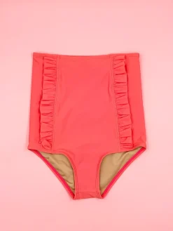 Kortni Jeane Deep Coral | Youth Down in Front Ruffle Bottoms DeepCoral Best
