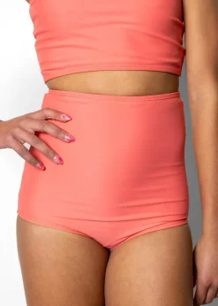 Kortni Jeane Deep Coral | Youth High-Waisted Bottoms DeepCoral New