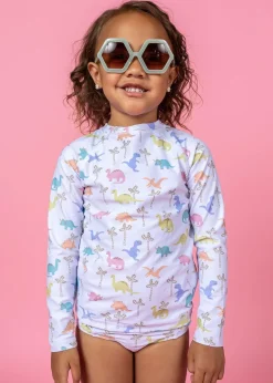 Kortni Jeane | Mini Rashguard Top (Unisex) Dinos Discount