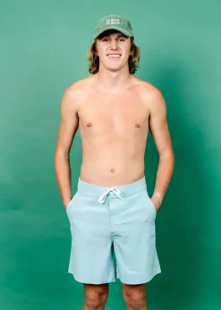 Kortni Jeane Dusty Light Blue | Mens Swim Trunks DustyLightBlue Outlet