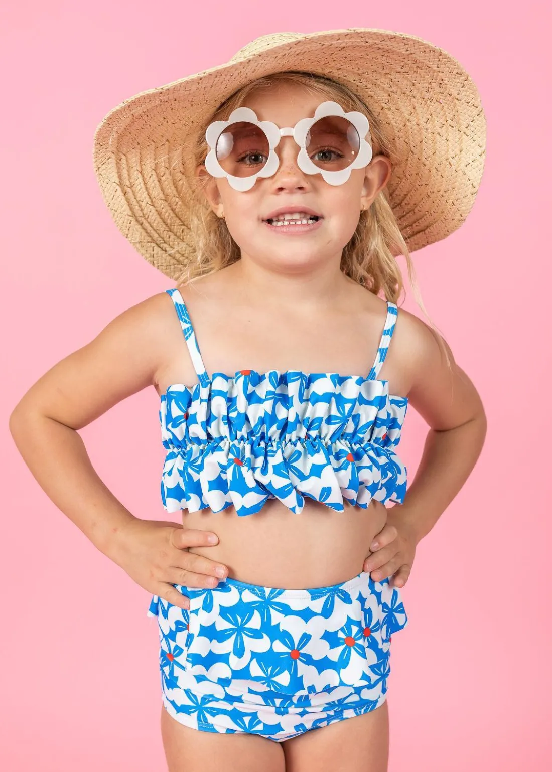 Kortni Jeane | Mini Oversized Ruffle Top Flowerworks Outlet