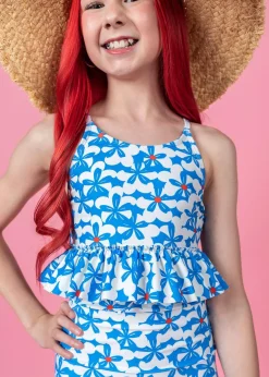 Kortni Jeane | Youth Peplum Top Flowerworks Fashion