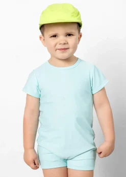 Kortni Jeane Fresh Mint | Mini Shorties Rashguard (Unisex) FreshMint Clearance